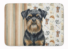 Load image into Gallery viewer, Black and Tan Brussels Griffon Coffee Bar Memory Foam Kitchen Mat