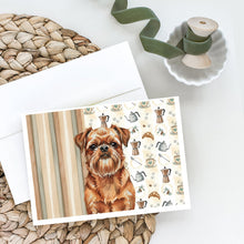 Load image into Gallery viewer, Red Brussels Griffon Coffee Bar Greeting Cards Pack of 8