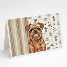 Load image into Gallery viewer, Red Brussels Griffon Coffee Bar Greeting Cards Pack of 8