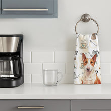Load image into Gallery viewer, Red and White Bull Terrier Coffee Bar Kitchen Towel