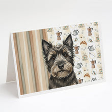 Load image into Gallery viewer, Black Cairn Terrier Coffee Bar Greeting Cards Pack of 8