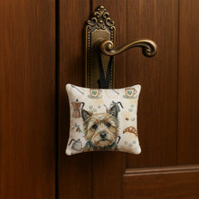 Load image into Gallery viewer, Cairn Terrier Coffee Bar Hanging Square Fabric Ornament 3.5 × 3.5