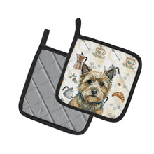 Load image into Gallery viewer, Cairn Terrier Coffee Bar Pair of Pot Holders