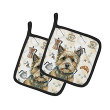 Load image into Gallery viewer, Cairn Terrier Coffee Bar Pair of Pot Holders
