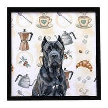 Load image into Gallery viewer, Cane Corso Coffee Bar Framed Metal Print