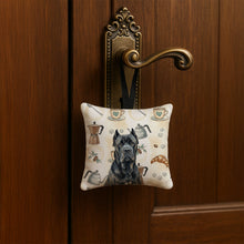 Load image into Gallery viewer, Cane Corso Coffee Bar Hanging Square Fabric Ornament 3.5 × 3.5