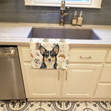Load image into Gallery viewer, Black and White Cardigan Welsh Corgi Coffee Bar Kitchen Towel