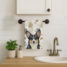 Load image into Gallery viewer, Black and White Cardigan Welsh Corgi Coffee Bar Kitchen Towel