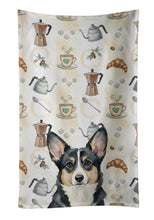 Load image into Gallery viewer, Black and White Cardigan Welsh Corgi Coffee Bar Kitchen Towel