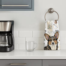 Load image into Gallery viewer, Brindle Cardigan Welsh Corgi Coffee Bar Kitchen Towel