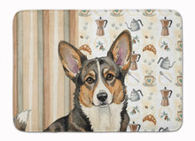 Load image into Gallery viewer, Brindle Cardigan Welsh Corgi Coffee Bar Memory Foam Kitchen Mat