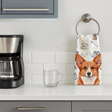 Load image into Gallery viewer, Red Cardigan Welsh Corgi Coffee Bar Kitchen Towel