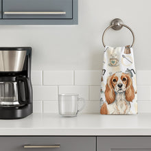 Load image into Gallery viewer, Blenheim Cavalier Spaniel Coffee Bar Kitchen Towel