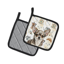 Load image into Gallery viewer, Chihuahua Coffee Bar Pair of Pot Holders