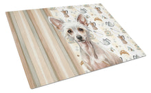 Load image into Gallery viewer, Hairless Chinese Crested Coffee Bar Glass Cutting Board