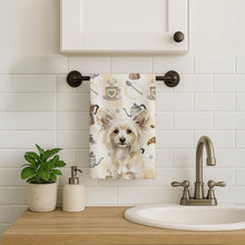 Load image into Gallery viewer, Powderpuff Chinese Crested Coffee Bar Kitchen Towel