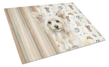 Load image into Gallery viewer, Powderpuff Chinese Crested Coffee Bar Glass Cutting Board