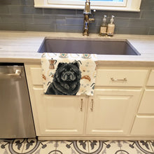 Load image into Gallery viewer, Black Chow Chow Coffee Bar Kitchen Towel