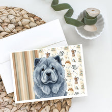 Load image into Gallery viewer, Blue Chow Chow Coffee Bar Greeting Cards Pack of 8