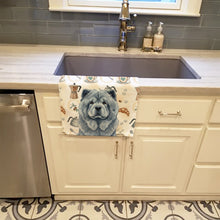 Load image into Gallery viewer, Blue Chow Chow Coffee Bar Kitchen Towel