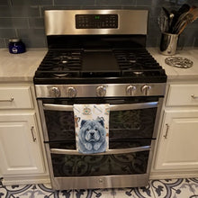 Load image into Gallery viewer, Blue Chow Chow Coffee Bar Kitchen Towel
