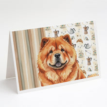 Load image into Gallery viewer, Red Chow Chow Coffee Bar Greeting Cards Pack of 8