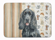 Load image into Gallery viewer, Black Cocker Spaniel Coffee Bar Memory Foam Kitchen Mat
