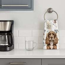 Load image into Gallery viewer, Chocolate Cocker Spaniel Coffee Bar Kitchen Towel