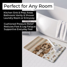Load image into Gallery viewer, Chocolate Cocker Spaniel Coffee Bar Memory Foam Kitchen Mat