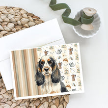 Load image into Gallery viewer, Parti Cocker Spaniel Coffee Bar Greeting Cards Pack of 8