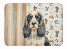 Load image into Gallery viewer, Parti Cocker Spaniel Coffee Bar Memory Foam Kitchen Mat