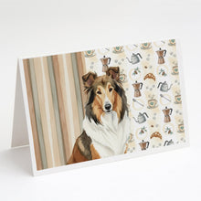 Load image into Gallery viewer, Sable Collie Coffee Bar Greeting Cards Pack of 8