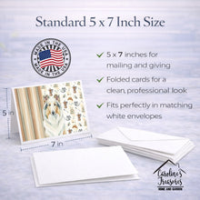 Load image into Gallery viewer, White Collie Coffee Bar Greeting Cards Pack of 8
