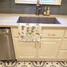 Load image into Gallery viewer, White Collie Coffee Bar Kitchen Towel