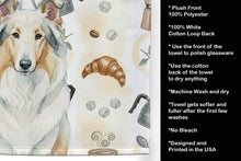 Load image into Gallery viewer, White Collie Coffee Bar Kitchen Towel