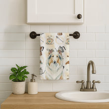 Load image into Gallery viewer, White Collie Coffee Bar Kitchen Towel