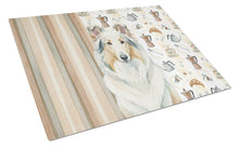 Load image into Gallery viewer, White Collie Coffee Bar Glass Cutting Board