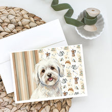 Load image into Gallery viewer, Coton de Tulear Coffee Bar Greeting Cards Pack of 8