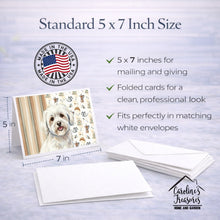 Load image into Gallery viewer, Coton de Tulear Coffee Bar Greeting Cards Pack of 8