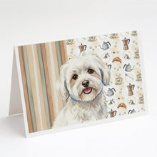 Load image into Gallery viewer, Coton de Tulear Coffee Bar Greeting Cards Pack of 8