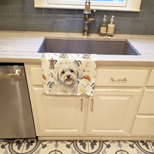 Load image into Gallery viewer, Coton de Tulear Coffee Bar Kitchen Towel