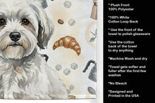 Load image into Gallery viewer, White with Gray Coton de Tulear Coffee Bar Kitchen Towel