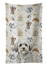 Load image into Gallery viewer, White with Gray Coton de Tulear Coffee Bar Kitchen Towel