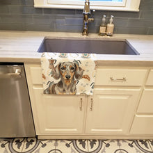 Load image into Gallery viewer, Dapple Dachshund Coffee Bar Kitchen Towel