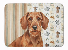 Load image into Gallery viewer, Wirehaired Red Dachshund Coffee Bar Memory Foam Kitchen Mat