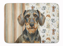 Load image into Gallery viewer, Wirehaired Wild Boar Dachshund Coffee Bar Memory Foam Kitchen Mat
