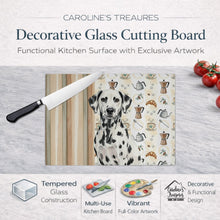 Load image into Gallery viewer, Dalmatian Coffee Bar Glass Cutting Board