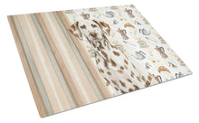 Load image into Gallery viewer, Liver Dalmatian Coffee Bar Glass Cutting Board