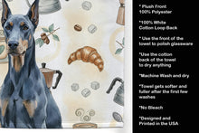 Load image into Gallery viewer, Blue Doberman Pinscher Coffee Bar Kitchen Towel