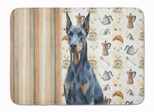 Load image into Gallery viewer, Blue Doberman Pinscher Coffee Bar Memory Foam Kitchen Mat